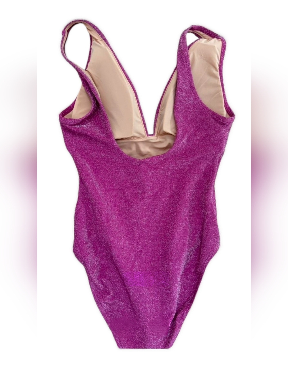 J Crew Shimmer V-Neck Swimsuit - Picture 2 of 4